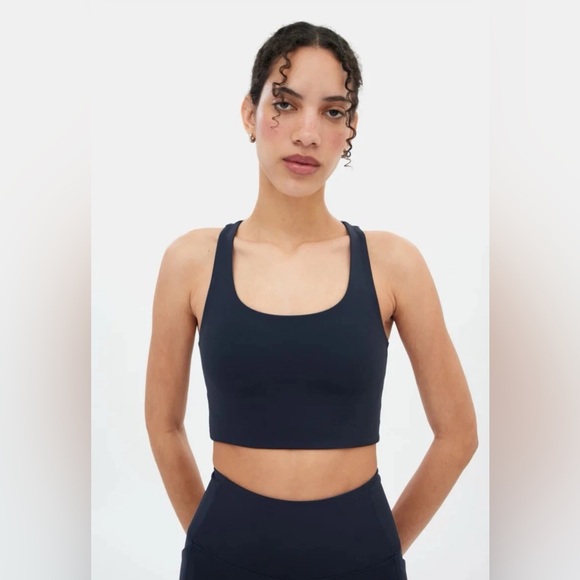 GIRLFRIEND COLLECTIVE- Skyline Paloma Racerback Sports Bra-Black- SMALL - Picture 1 of 7